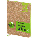 Записная книжка А5 80л., кожзам, Berlingo Green Series, зеленый срез, светло-коричневый