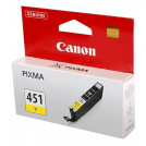 Картридж струйный CANON (CLI-451Y) Pixma iP7240 и другие, желтый, оригинальный, 6526B001