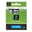 Картридж для принтеров этикеток DYMO D1, 6 мм х 7 м, лента пластиковая, чёрный шрифт, прозрачный фон, S0720770