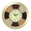 Часы настенные TROYKA 11171141, круг, Часы-специи, золотая рамка, 29х29х3,5 см