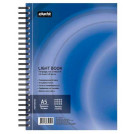 Бизнес-тетрадь 100л,кл,А5,LightBook,спираль,обл.синий,блок белый 70г/м