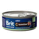 Брит Premium by Nature консервы с мясом цыплёнка для кошек, 100г, 5051229