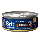 Брит Premium by Nature консервы с мясом перепёлки для стерилизованных кошек, 100г, 5051274
