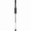 Ручка гелевая 0,5 мм Attomex, с каучуковым держателем, черная