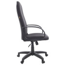 Кресло офисное СН 279, высокая спинка, с подлокотниками, черное-серое, 1138104