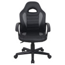 Кресло компьютерное BRABIX Spark GM-201, экокожа, черное/серое, 532504