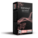 Перчатки одноразовые виниловые BENOVY 50 пар (100 шт.), размер XL (очень большой), прозрачные, -