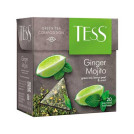 Чай TESS (Тесс) Ginger Mojito, зеленый с ароматом мяты и лайма, 20 пирамидок по 1,8 г, 0788-12