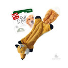 Игрушка для собак Шкурка лисы с  пищалками/ткань, пластик
