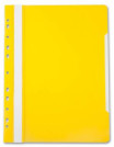 Скоросшиватель с прозрачным верхом и перфорацией А4 желтый