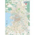 Настенная карта Санкт-Петербург 1:35 тыс. (100х70) 9785917040837