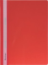 Скоросшиватель пластиковый с прозрачным верхом А4 красный