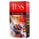 Чай TESS Pleasure черный с фруктовыми добавками 25пак/уп