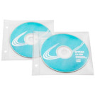 Файл-вкладыш для CD Регистр рифленый прозрачный 50 штук в упаковке