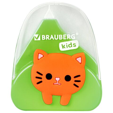 Корректирующая лента 5ммх6м BRAUBERG KIDS "Котенок" корпус ассорти, блистер, 272494