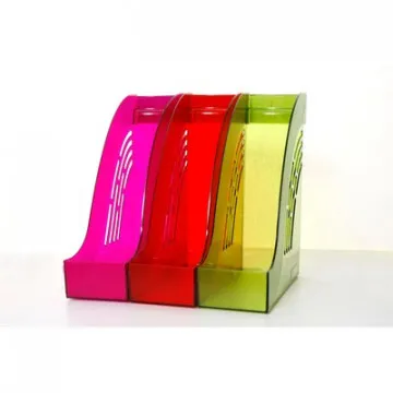 Вертикальный накопитель ATTACHE 95мм Яркий Офис тонир Лайм