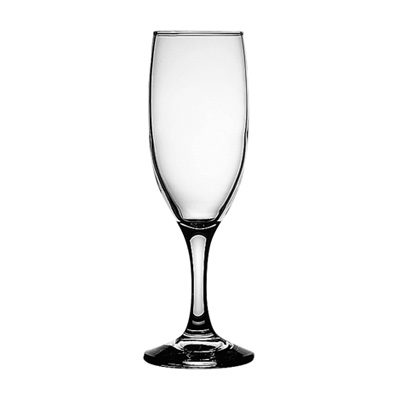 Бокал стеклянный 190мл, д5см, h19см, для шампанского, набор 6шт, цветная коробка, Pasabahce (Россия) "Бистро (Bistro)"