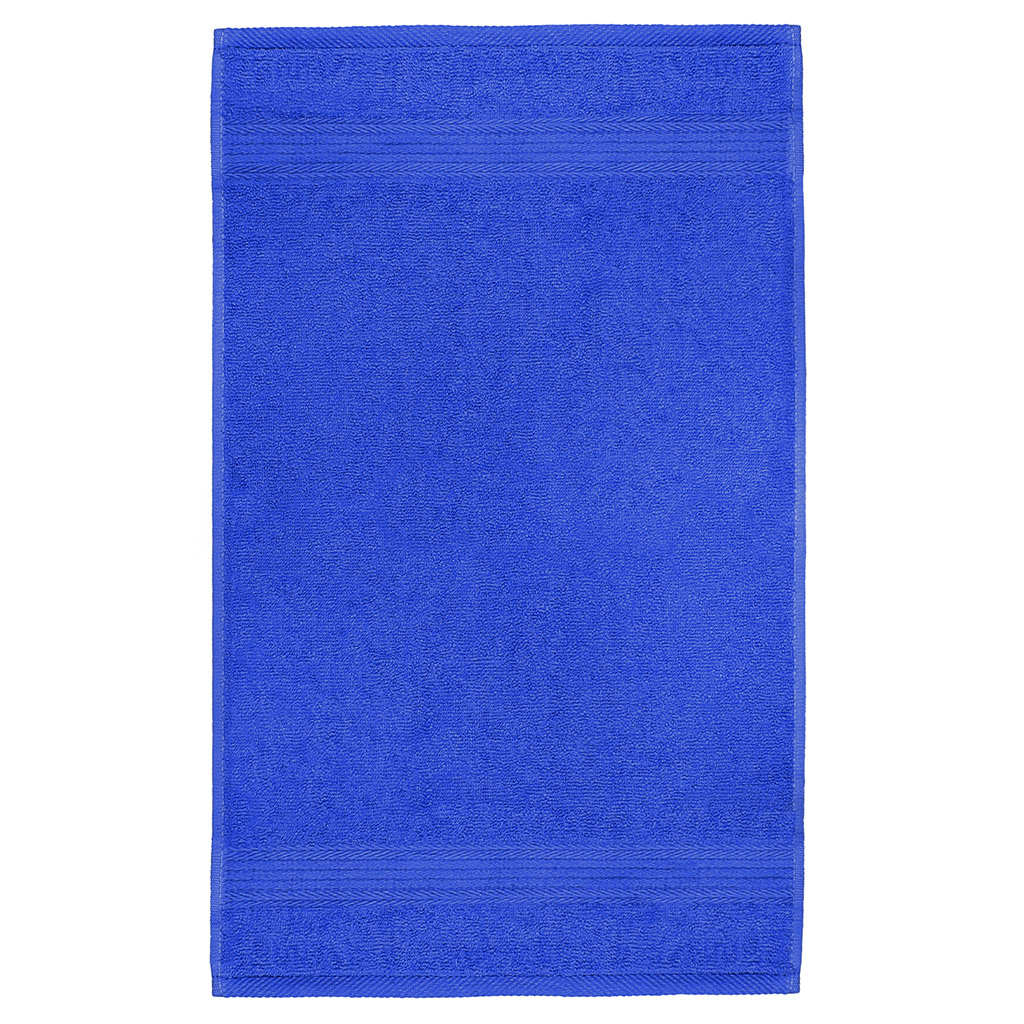 Полотенце махровое "Гермес" 35х60см, гладкокрашенное, 325г/м2, синий (Россия)