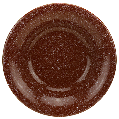 Тарелка "Мрамор" глубокая керамическая 220мм, h45мм, коричневый (Россия)