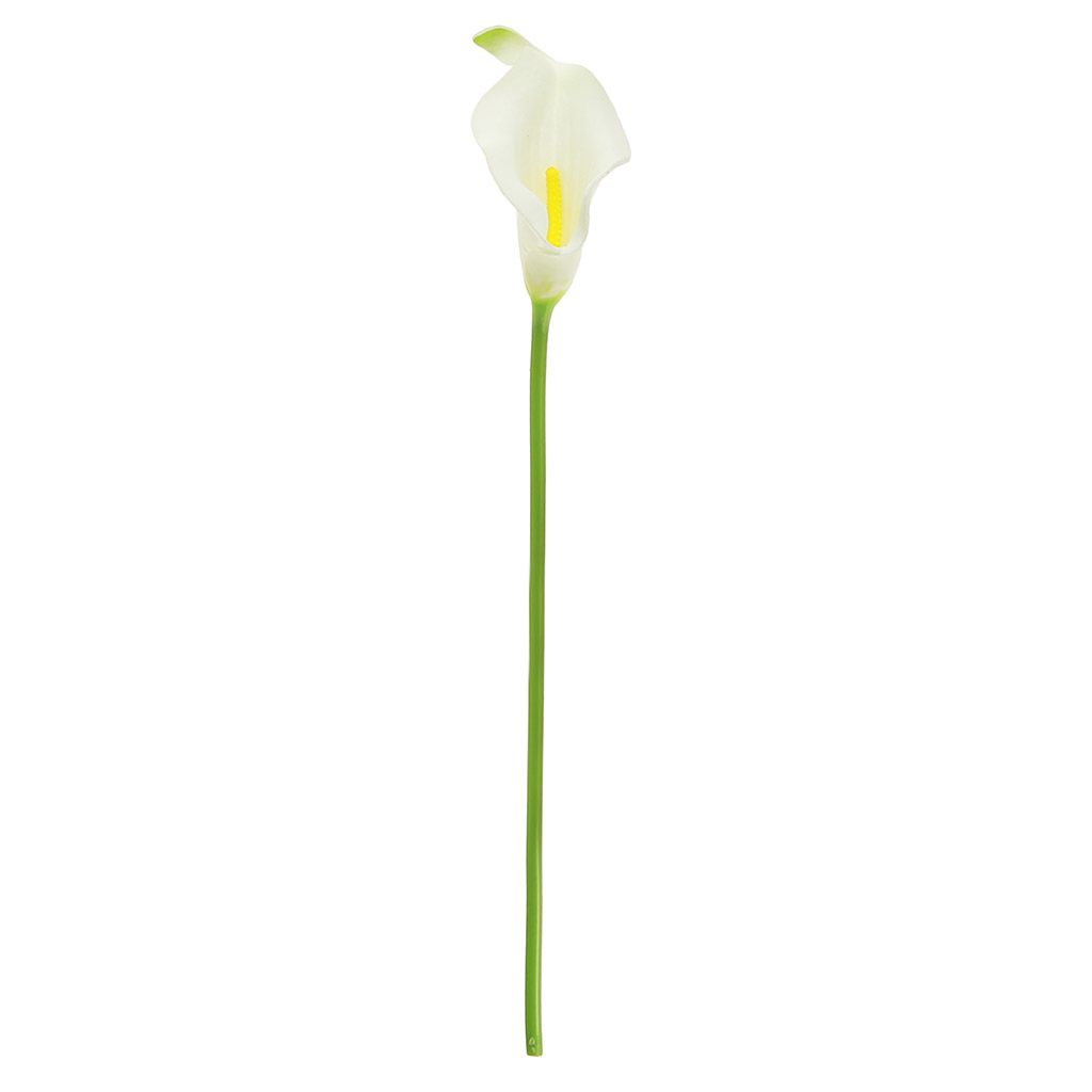 Цветок "Калла" цвет - белый, 32см, цветок - 5х3,5х7,5см (Китай)