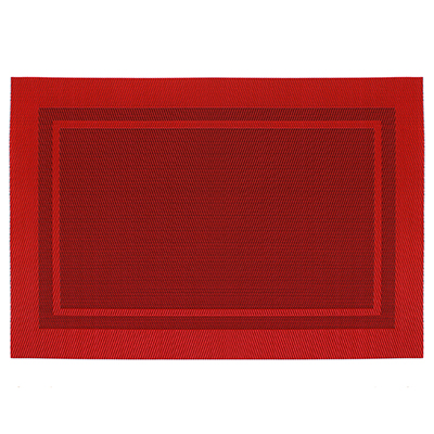 Салфетка под горячее (термосалфетка) "Атласный кант" 30х45см ПВХ, бордовый (Китай)
