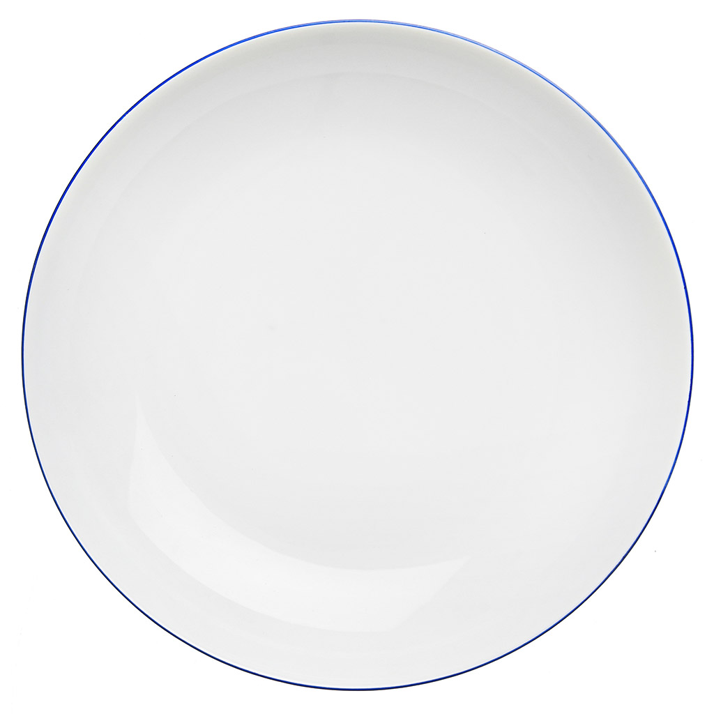 Тарелка глубокая фарфоровая "Палитра" д205мм, 700мл, форма "Универсал", голубой (Беларусь)