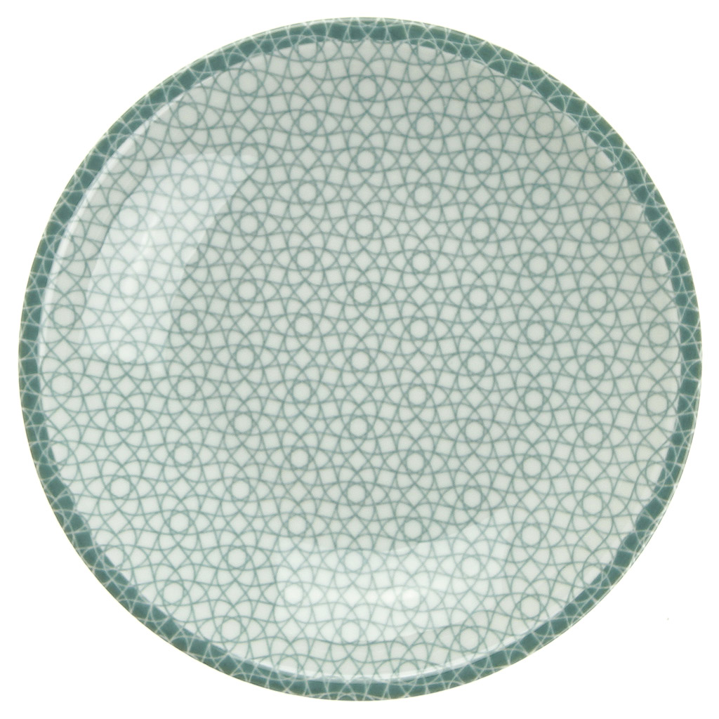 Тарелка глубокая фарфоровая "Витраж" д210мм, 500мл, форма "Катя" (Беларусь)