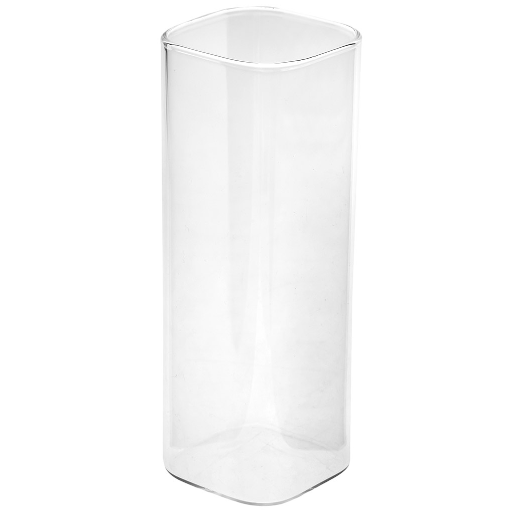 Стакан стеклянный "Квадро" 480мл, 6х6см, h16,8см, тонкостенное, прозрачное стекло, в коробке (Китай)