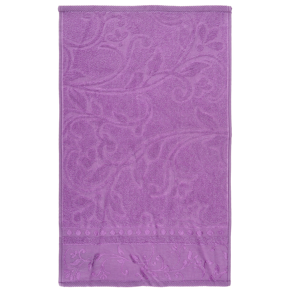 Полотенце махровое "Шарм" 35х60см, гладкокрашенное, 375г/м2, лиловый (Россия)