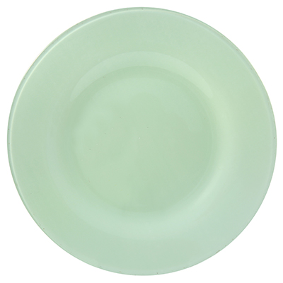 Тарелка мелкая стеклянная д260мм, h2см, зеленый, Pasabahce "Бохо (Boho)"