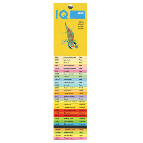 Бумага цветная IQ color БОЛЬШОЙ ФОРМАТ (297х420 мм), А3, 160 г/м2, 250 л., пастель, голубая, MB30