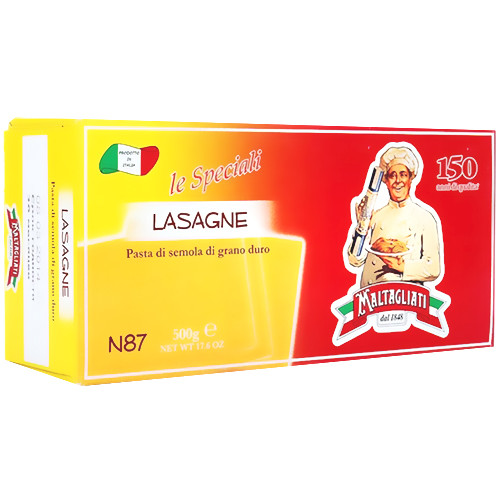 Макаронные изделия Maltagliati 087 Lasagne Лазанья, 500 г
