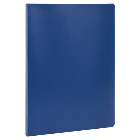 Папка с металлическим скоросшивателем STAFF, синяя, до 100 листов, 0,5 мм, 229224