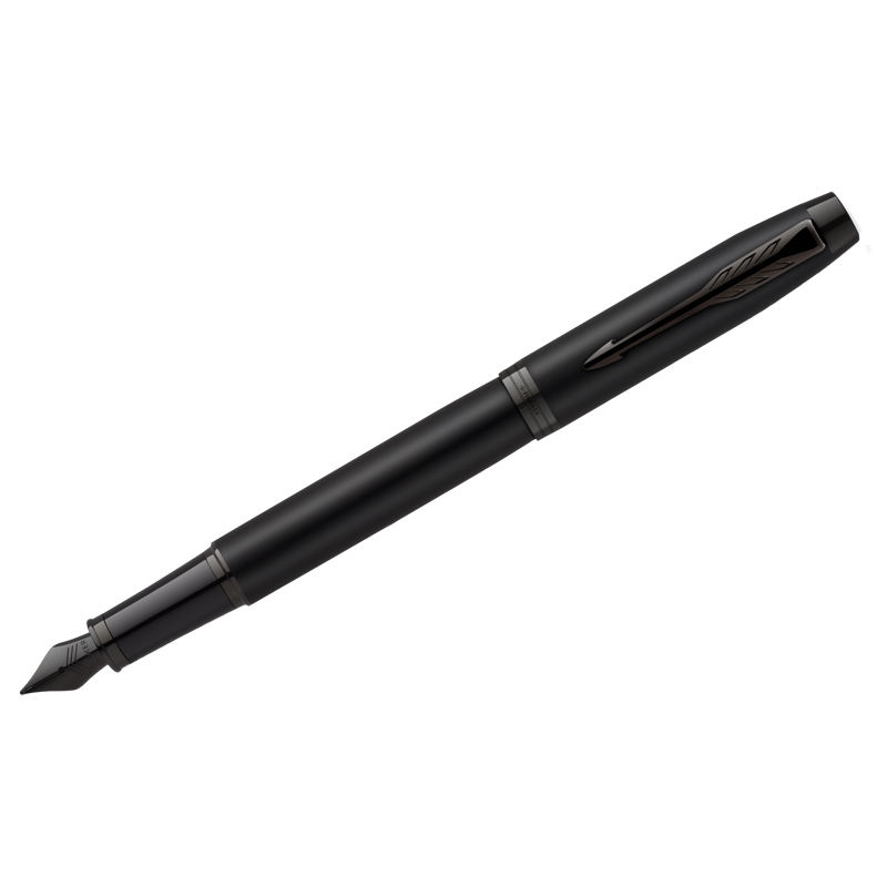 Ручка перьевая Parker IM Achromatic Black синяя, 0,8мм, подарочная упаковка
