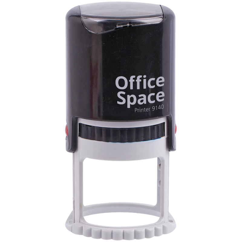 Оснастка для печати OfficeSpace, O40мм, пластмассовая, с крышкой