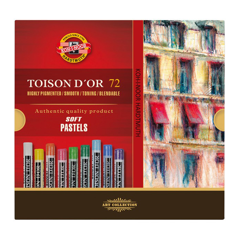 Пастель художественная Koh-I-Noor Toison D`or Soft 8517 72 цвета картон упаковка