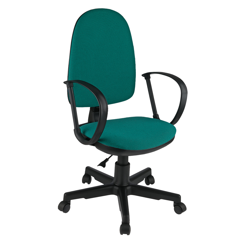 Кресло оператора Helmi HL-M30 Престиж, ткань зеленая с черным
