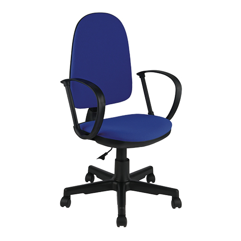 Кресло оператора Helmi HL-M30 Престиж, ткань синяя с черным