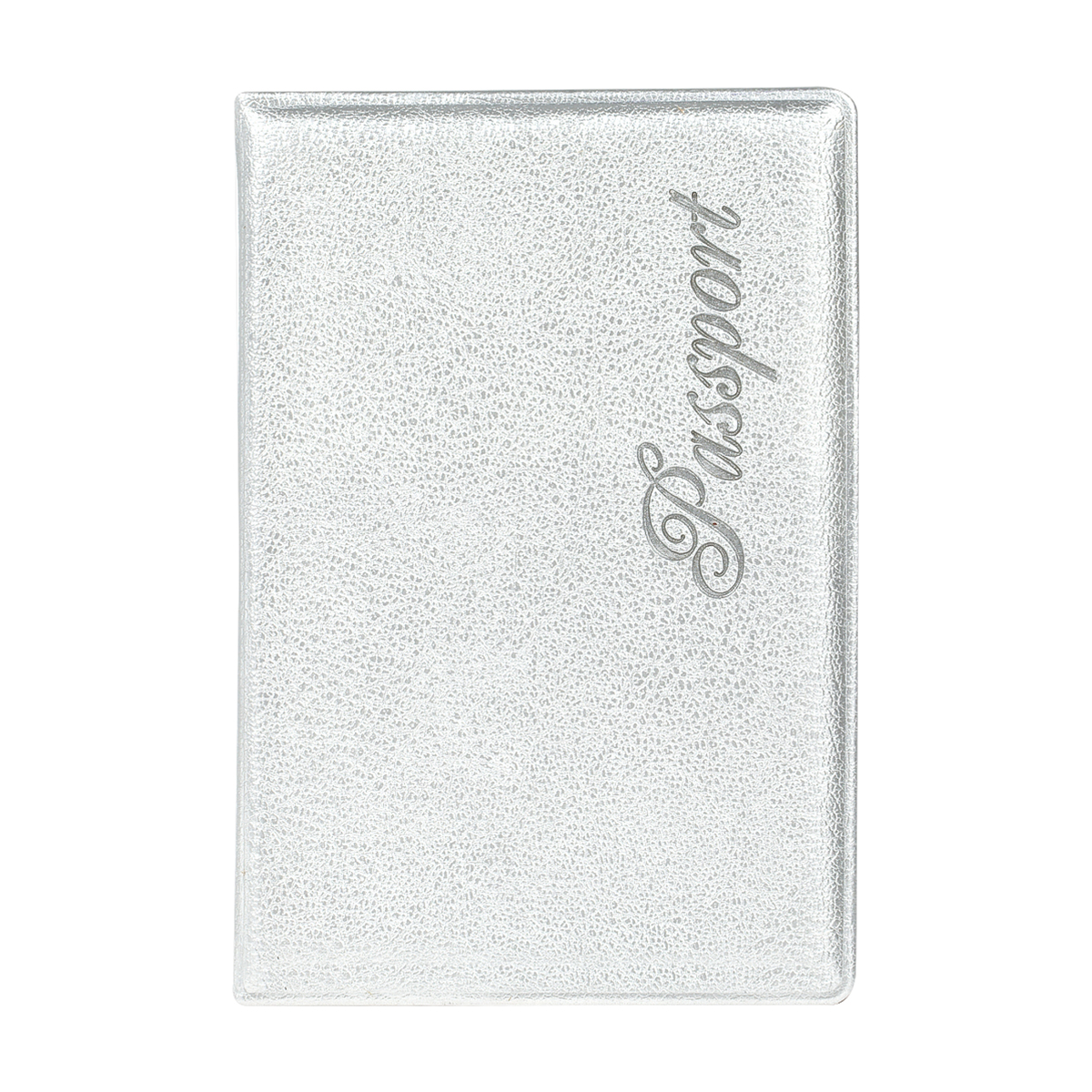 Обложка для паспорта OfficeSpace Fusion мягкий полиуретан, серебро, тиснение