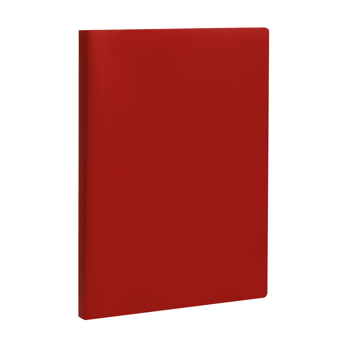 Папка файловая 40 красная СТАММ А4 21мм 500мкм пластик