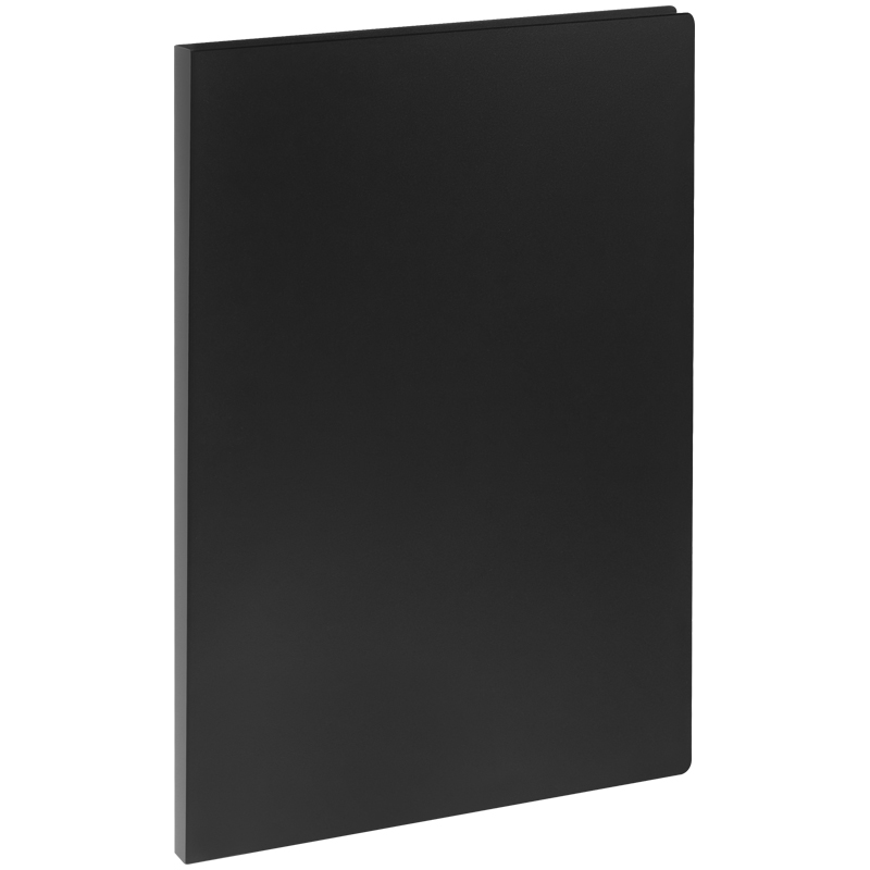 Папка с прижимом СТАММ А4 14мм 500мкм пластик черная