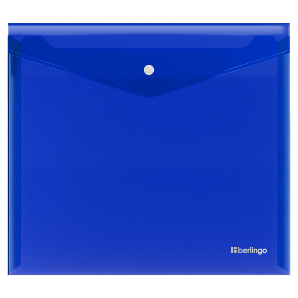 Папка-конверт А5+ на кнопке 200мкм Berlingo No Secret синяя