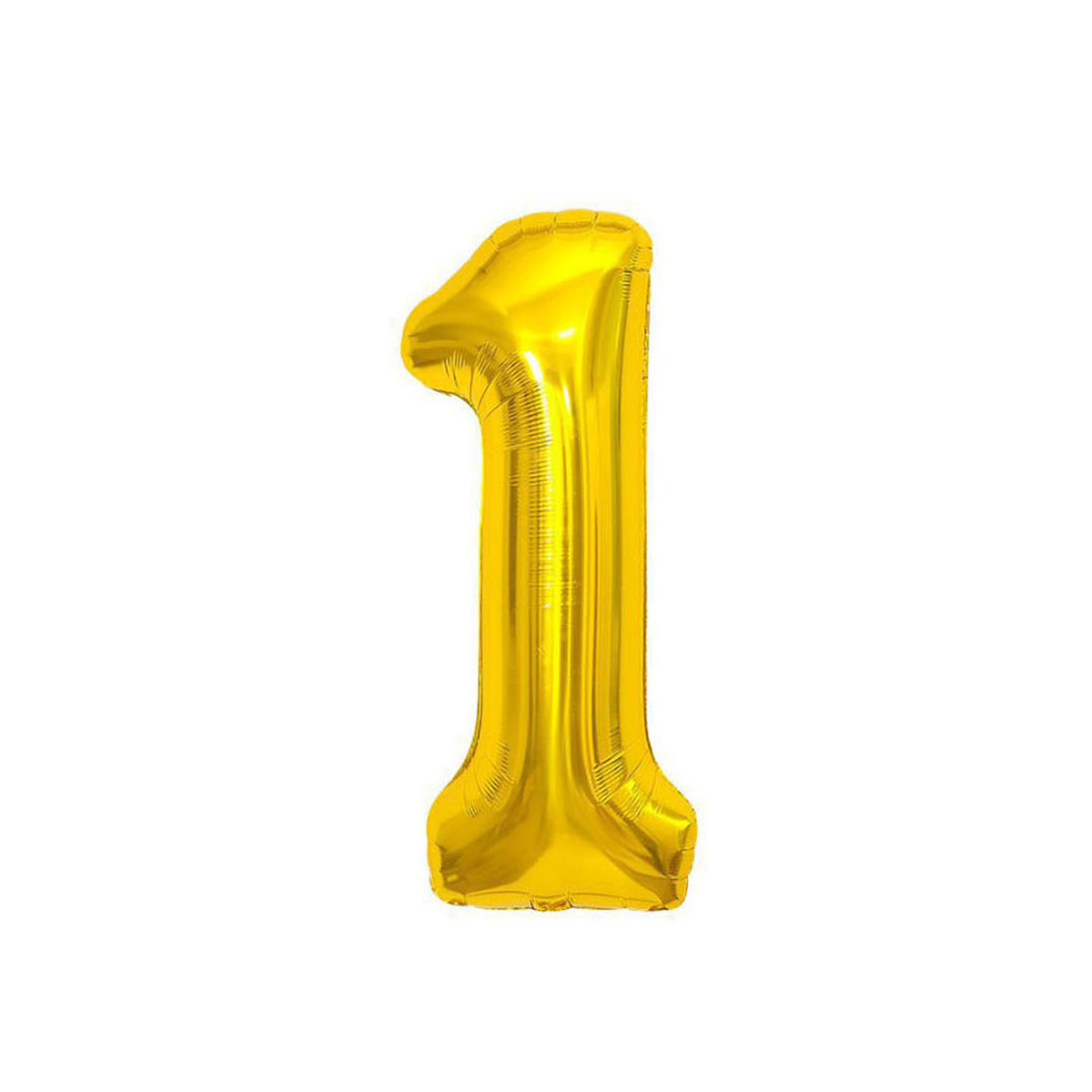 Воздушный шар 40" MESHU цифра 1 золотой фольгированный
