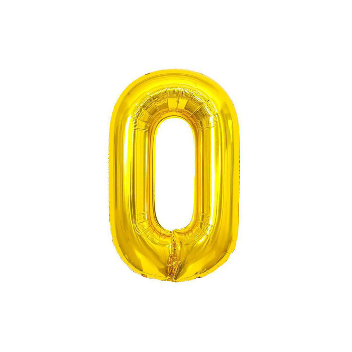 Воздушный шар 40" MESHU цифра 0 золотой фольгированный