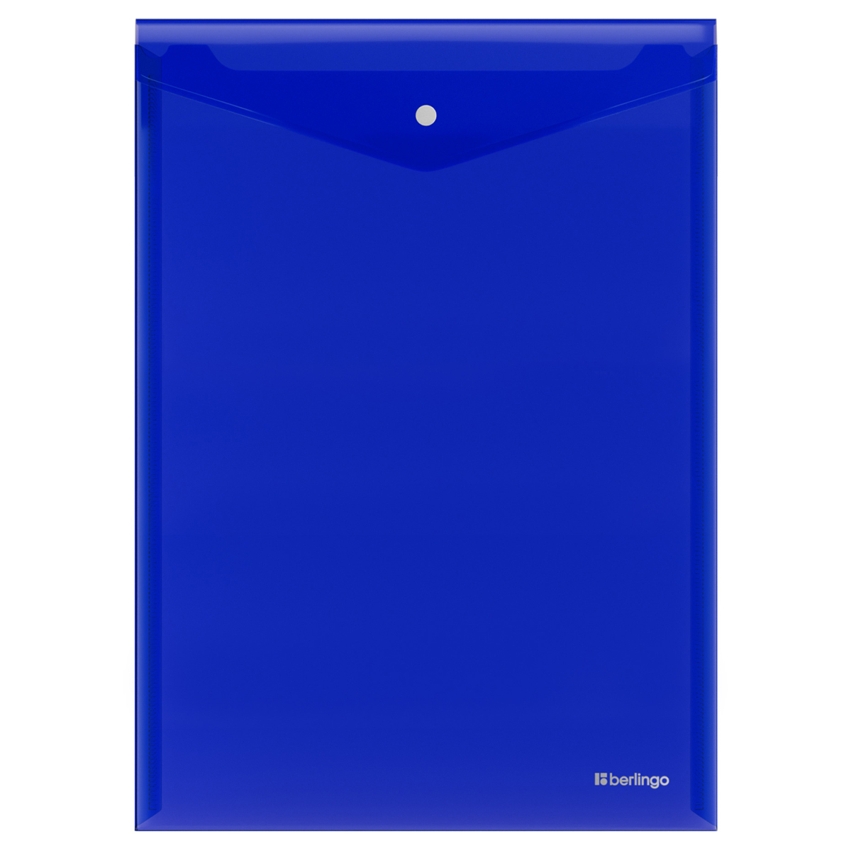 Папка-конверт А4 на кнопке 200мкм Berlingo No Secret вертикальная синяя