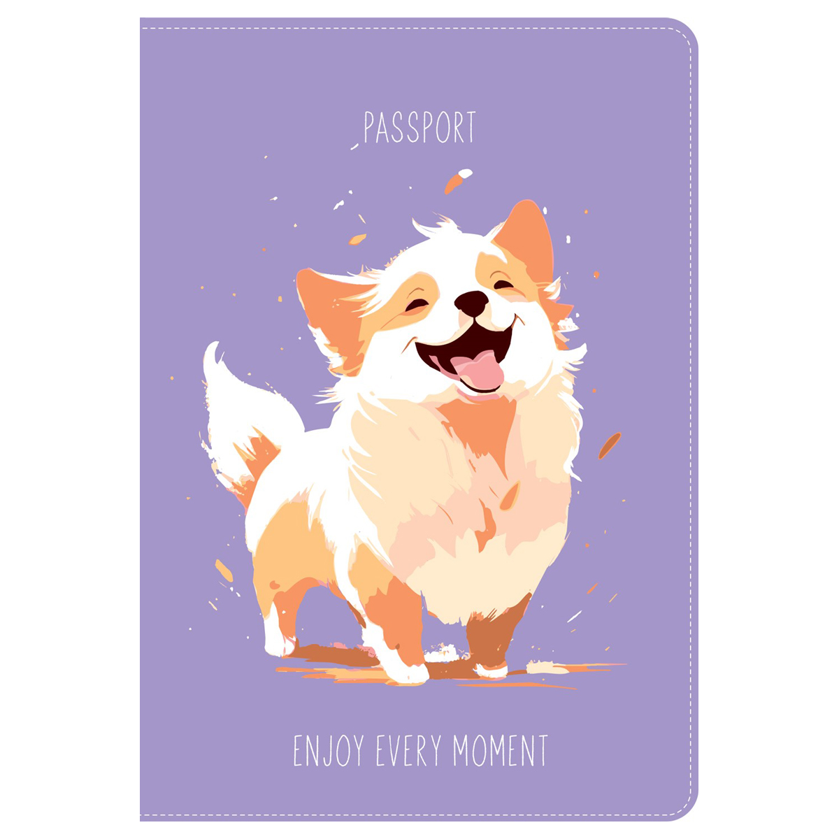 Обложка для паспорта MESHU Shiny Puppy, ПВХ, 2 кармана