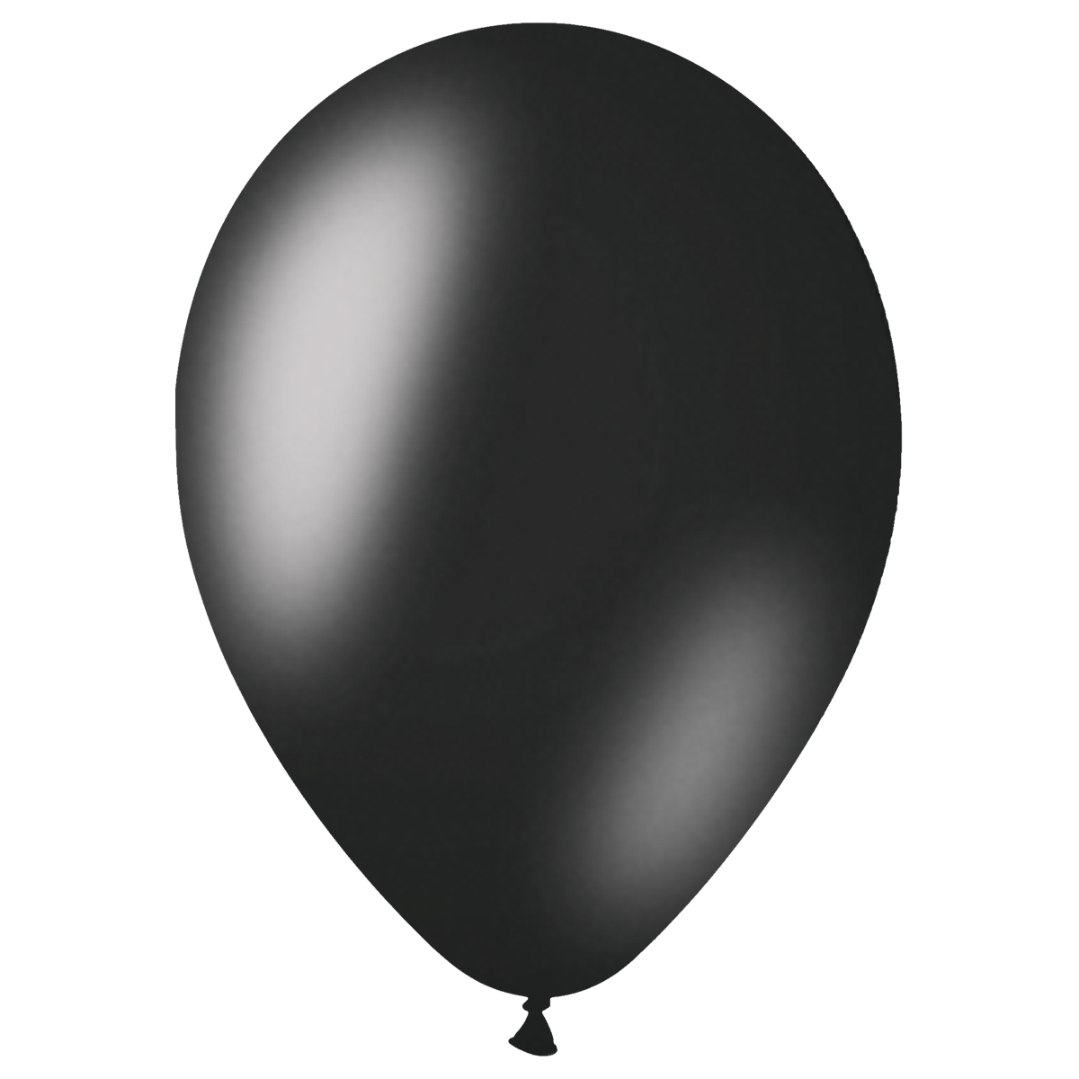 Воздушные шары 50шт М12/30см MESHU металлик черный