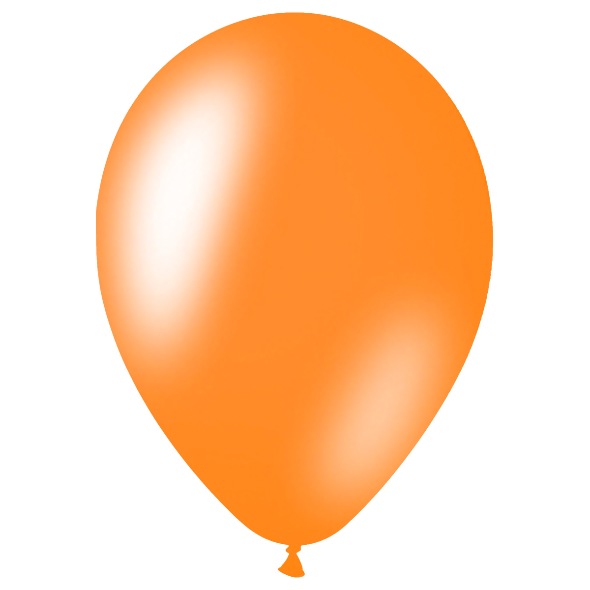 Воздушные шары 50шт М12/30см MESHU металлик оранжевый