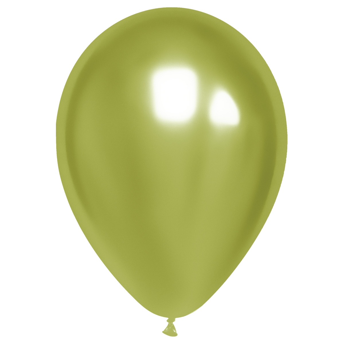 Воздушные шары 50шт М12/30см MESHU хром светло-зеленый