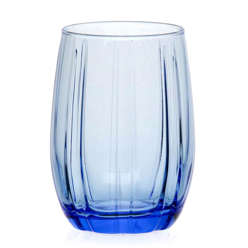 "Linka" Стакан стеклянный 240мл, набор 6шт, голубой, цветная коробка, Pasabahce (Турция)